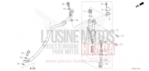 REAR BRAKE MASTER CYLINDER CRF250RN de 2022